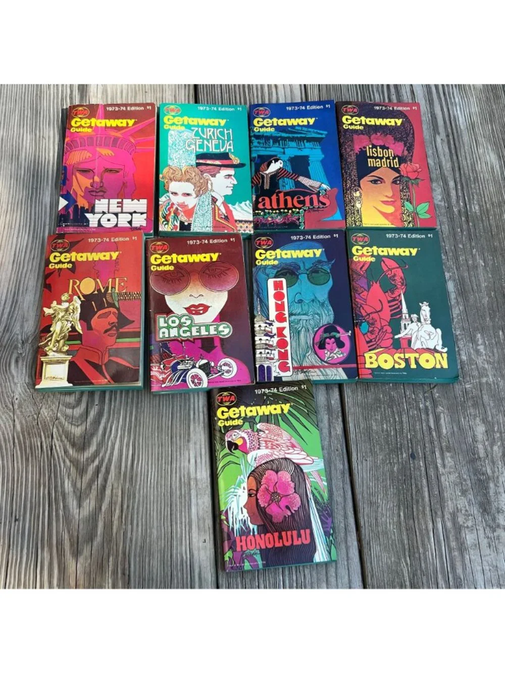 1970s TWA Getaway Guide Book Lot Vintage Travel